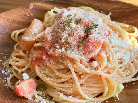 えびのトマトクリームパスタ